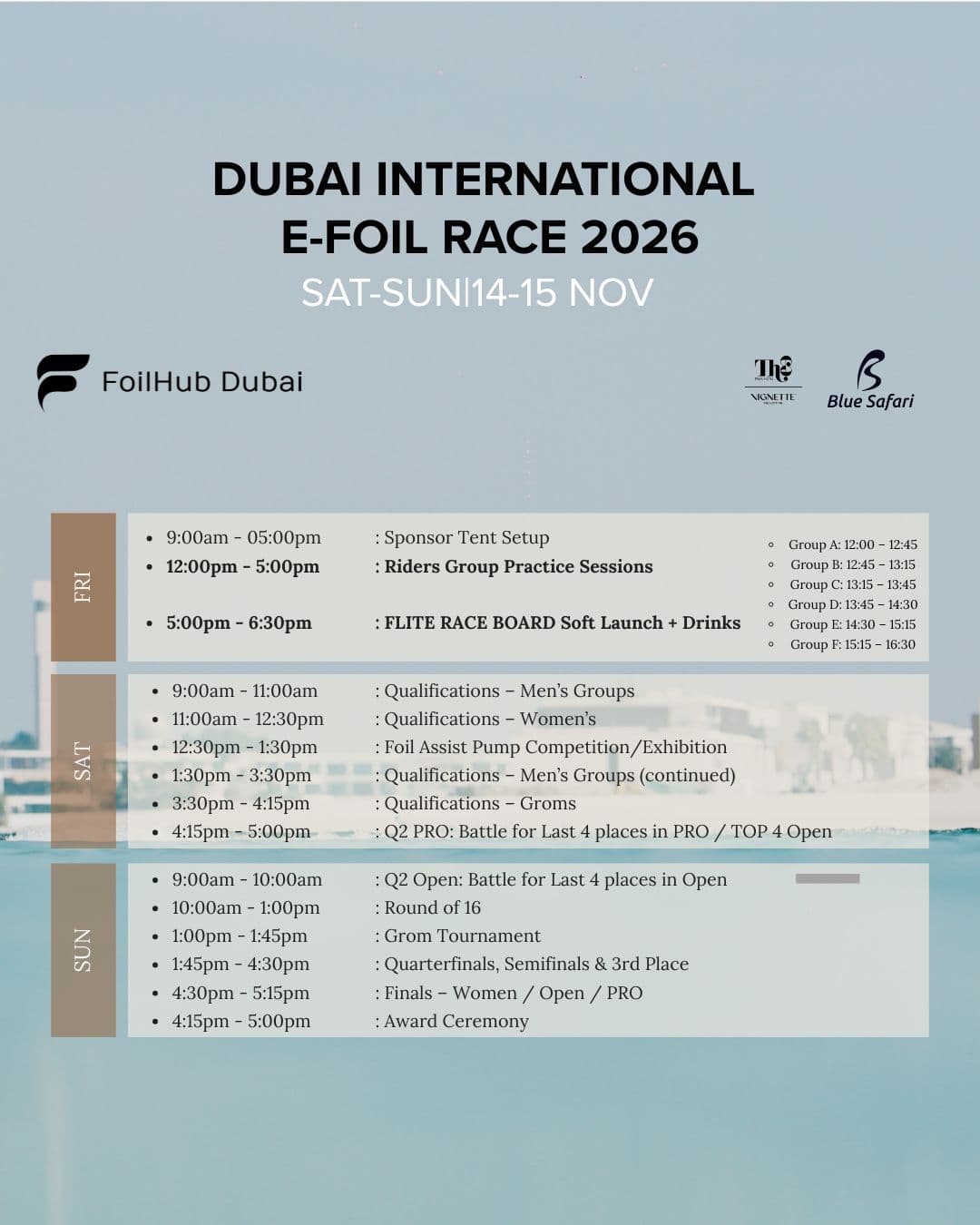 Schedule & Attractions poster