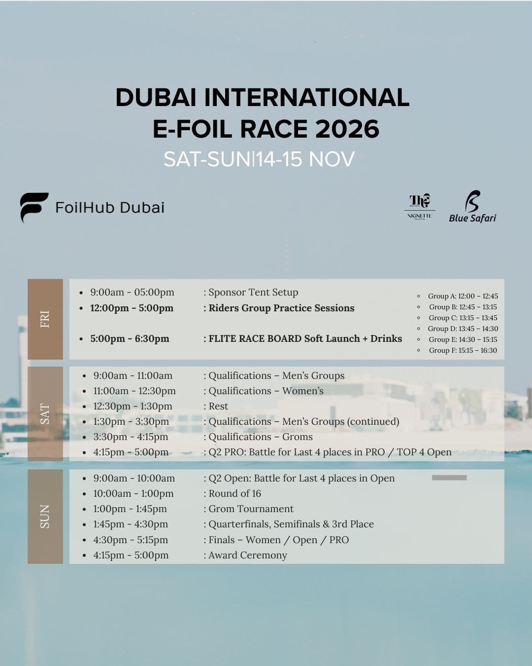 Schedule & Attractions poster