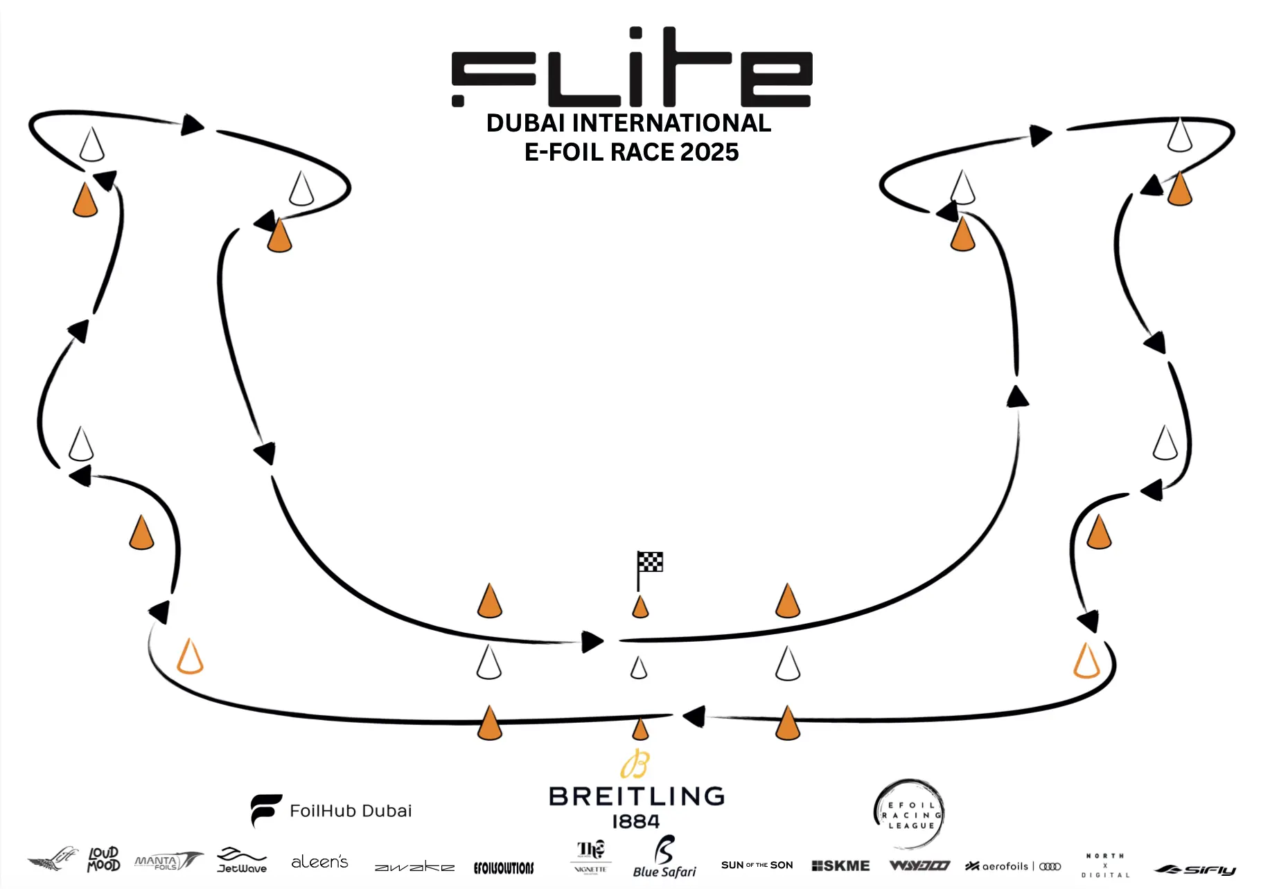 Course Layout — E-Foil Race race course map